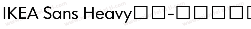 IKEA Sans Heavy字体字体转换